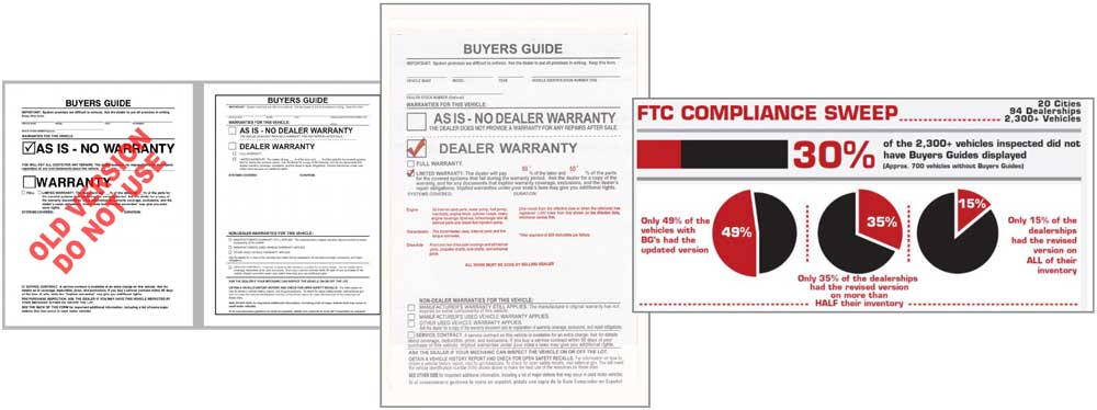 Car Dealer Buyers Guides Window Stickers