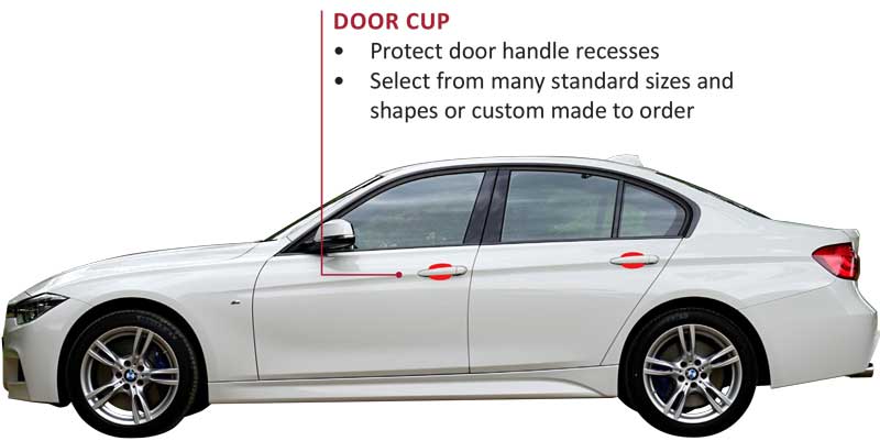 Door Cups Protect Car Handle Areas